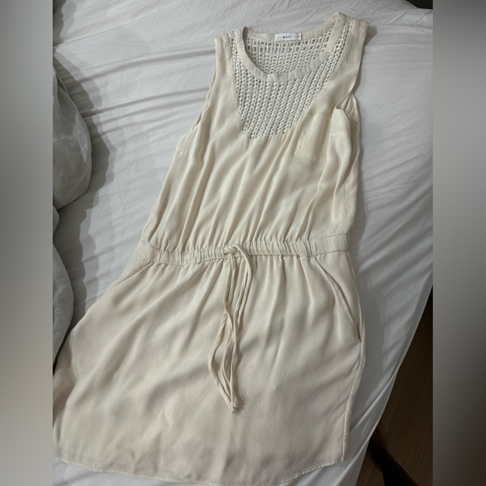 ALC | Silk Crochet Dress (Size 4)